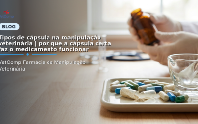 Tipos de cápsula na manipulação veterinária | por que a cápsula certa faz o medicamento funcionar